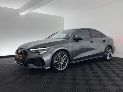 Audi A3 Limousine 35 TFSI S-Line-Edition MHEV (INCL-BTW)  Aut. *LEATHER-FABRIC | MATRIX-LED | HEATED-SPORTSEATS | CRUISE | CAMERA | DIGI-COCKPIT | NAVI-FULLMAP | PRIVACY-GLASS | AMBIENTLIGHT | ECC | PDC | DAB | 18''ALU*