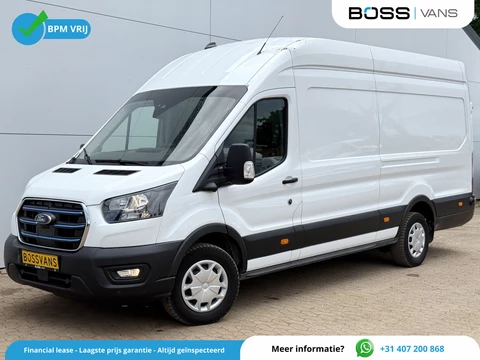 Ford E-Transit 68kWh 184PK L4H3 317km WLTP 96,5% (SOH) BEV Snelladen Carplay Climate control Cruise control Navigatie 360° camera Stoelverwarming Parkeersensoren v+a