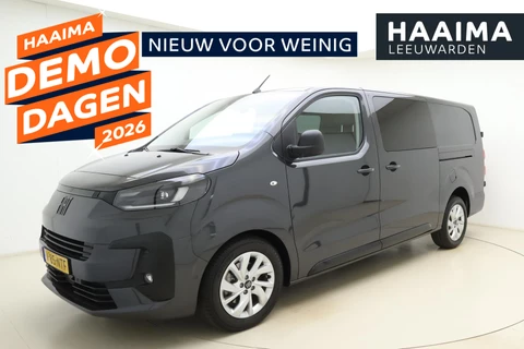 Fiat Scudo 2.0 Diesel 180 S&S L3 DC Dubbele Cabine automaat | Lederen bekleding | Afneembare trekhaak | Dubbele zijschuifdeur | Stoelverwarming & Massage | Lichtmetalen velgen | DEMO