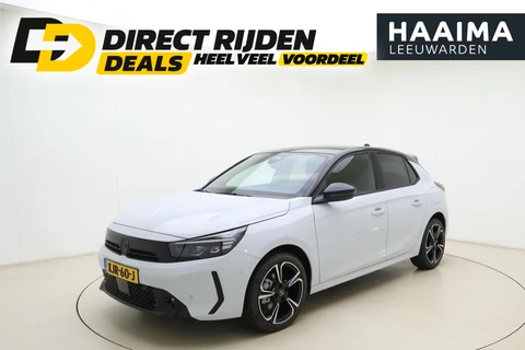 Opel Corsa 1.2 Turbo Hybrid Ultimate | NIEUW | € 5.500,- VOORRAADVOORDEEL | Massagestoelen | Leder Alcatanrabekleding |8 jaar fabrieksgarantie | Zwart dak | 17" Lichtmetalen velgen Diamant