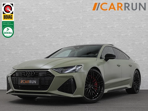 Audi RS7 Dynamic+ 300kmh | Keramisch | 22" ABT (9200,=) | B&O 3D High End | 4-Wielbesturing | Stoelvent. | Carbon Pack | Nachtzicht | Alcantara Hemel | 91500,= ex btw | Lease / Maandbedrag 998,= pm. | 360 Camera | Laser-LED | ACC | Valcona | Klasse-5 | Head-up | Soft-Close | Isolatieglas | Dealer OH.