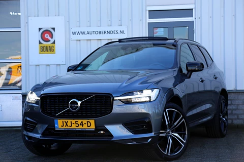 Volvo XC60 2.0 T8 392PK Plug-in hybrid AWD R-Design*Perfect Volvo Onderh.*B&W!/Pano/Sport Leder/Stoelverw.V+A/Stuurverw./ACC/Pilot ass./360 Camera/Memorie/BLIS/Parkeersens.V+A/21 inch LM*