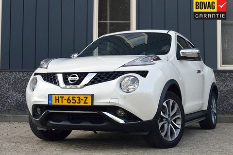Nissan Juke 1.6 Tekna Rijklaarprijs-Garantie Panorama dak Leder Interieur Navigatie Airco