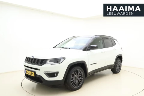 Jeep Compass 4xe 240 Plug-in Hybrid Electric S | Navigatie | Lederen bekleding | Panoramisch schuifdak | Keyless | Stoelverwarming | Zwart dak