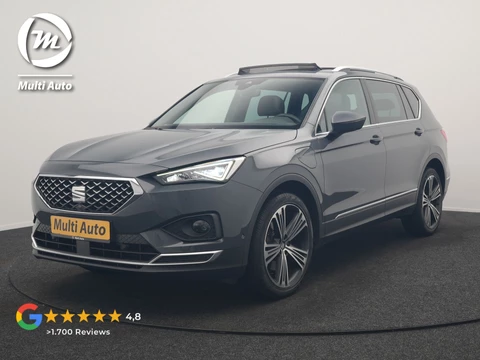 SEAT Tarraco 1.4 TSI e-Hybrid Xcellence PHEV 245pk Dealer O.H. | Panodak | Adaptive Cruise | 360 Camera | Sfeerverlichting | Voorstoelen Verwarmd | Keyless | Blis | Apple Carplay | Navigatie | DAB | Plug In Hybrid |