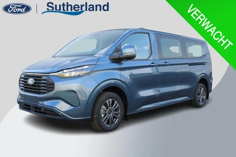 Ford Transit Custom 340 2.5 PHEV L2H1 Limited 233pk | Kombi | Incl. BTW/BPM | Dubbele zijschuifdeur | Privacy Glass | Inklapbare trekhaak | Verwarmbare bijrijdersbank | 17 inch lichtmetalen velgen | Driver Assistance Pack Premium | Verwarmbaar stuurwiel