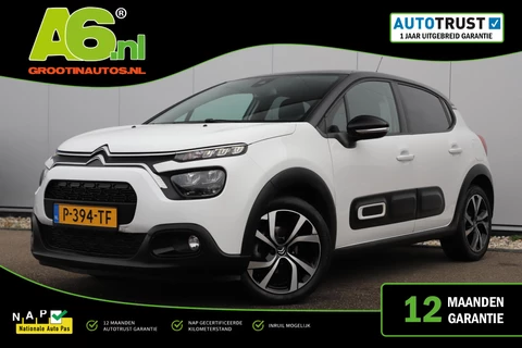 Citroen C3 1.2 PureTech Shine Navigatie Achteruitrijcamera 17 inch LMV Carplay Android Climate Cruise Control Rijstrooksensor Parkeersensor