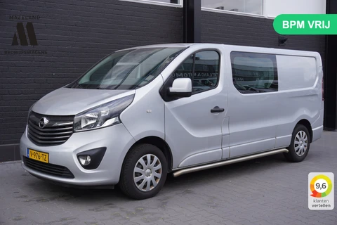 Opel Vivaro 1.6 CDTI 125PK L2 Dubbele Cabine EURO 6 - Airco - Navi - Cruise - € 11.950,- Excl.