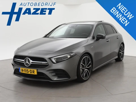 Mercedes-Benz A-klasse AMG 35 4MATIC 306 PK ORIG. NL PANORAMA | BURMESTER | 360 CAMERA | MAGNO MOUNTAIN GRAY | PERFORMANCE SEATS