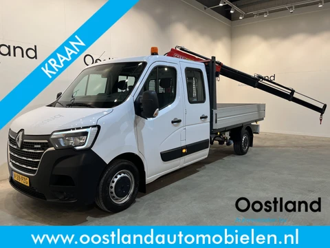 Renault Master 2.3 dCi 145 PK L3 145 PK Open Laadbak / Fassi Kraan / Euro 6 / Airco / Trekhaak / Cruise Control / 3-Zits / 24.300 KM !!