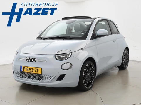 Fiat 500C 42 kWh Aut. *SOH 97%* *CELESTIAL BLUE* + STOELVERW. | CAMERA | 17 INCH | APPLE CARPLAY