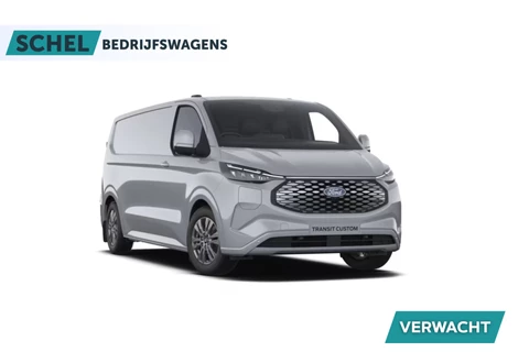 Ford E-Transit Custom 340 L2H1 Limited 71 kWh 218pk | 2x Schuif | DDS LED | 360 Camera | B&O | ACC | Navi | Verwarmd stuurwiel | Elek trekhaak | AGR-stoel | Rijklaar