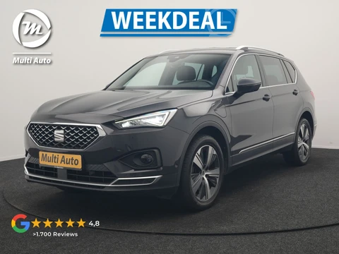 SEAT Tarraco 1.4 TSI e-Hybrid Xcellence PHEV 245pk Dealer O.H. | Trekhaak Af Fabriek | Adaptive Cruise | Camera | Keyless | Sportstoelen Verwarmd | Apple Carplay | Virtual | Navigatie | DAB | 19"L.M | Plug In Hybrid |