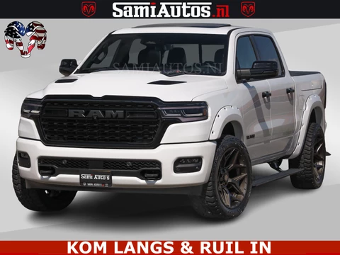 Dodge Ram Pick-Up LIMITED H.O 540PK 706Nm | Massage + Full Option | De Meest Luxe en Volle in zijn Klasse | Comfortabele Dubbele Cabine met Royale 5 Zitplaatsen | BPM vrij | Nu Leverbaar uit Voorraad | Voorraad Nr 2336 - 7700