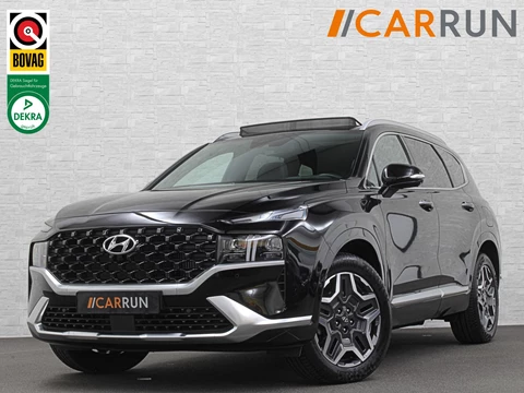 Hyundai Santa Fe 1.6 T-GDI PHEV Premium Plus Sky | Panorama | 360 Camera | ACC | 100% SOH | Krell-Sound | Head-Up | Stoelventilatie | Leder | Memory | Keyless-Entry | Stoelverwarming V+A | Stuurwielverwarming | Alcantara Hemel | Dodehoek | Lane Assist | Full-LED | 19 inch | Carplay | Zonwering | Getint Glas |