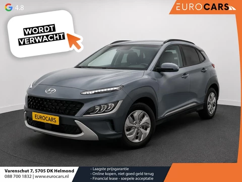 Hyundai Kona 1.6 GDI HEV Sky Bluelink Navigatie Apple Carplay Android Auto Camera Parkeerhulp Adaptive Cruise Control Dodehoekassistent Stoel- en stuurverwarming Full Led Climate Control Lichtmetalen velgen