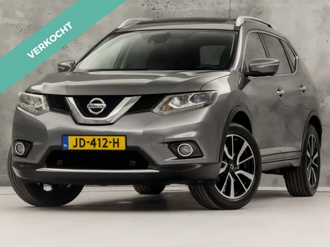Nissan X-Trail 1.6 DIG-T Tekna 7 Persoons 163Pk (PANORAMADAK, TREKHAAK, NAVIGATIE, 360 CAMERA, LEDER, STOELVERWARMING, SPORTSTOELEN, GETINT GLAS, CRUISE, NIEUWSTAAT)