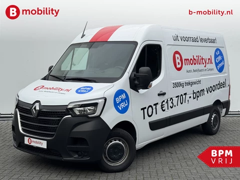 Renault Master T35 2.3 dCi 135PK L2H2 V/A €14 Per Dag!! Comfort Rijklaar! NIEUW 10x VOORRAAD | Trekhaak | Betimmering | Navigatie | PDC