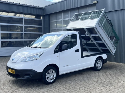 Nissan e-NV200 Elektrische Kipper Openlaadbak Airco Cruise controle Telefoonverbinding 2-Persoons Kieper Pick-up P-up 2x Oplaadkabels aanwezig Ex gemeente