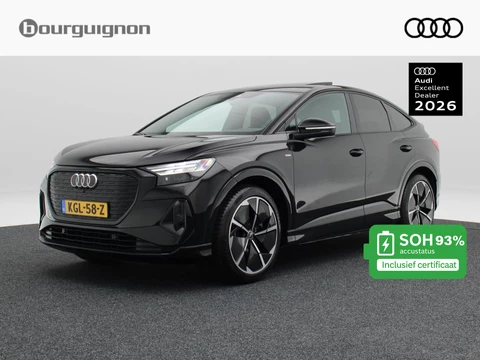 Audi Q4 Sportback e-tron 50 quattro S edition 77 kWh 299 Pk | Stoel/Stuurverwarming | Camera | Panoramadak | Sonos Audio | Warmtepomp | Head UP | Matrix LED | 21 Inch | 55.686 Km !!