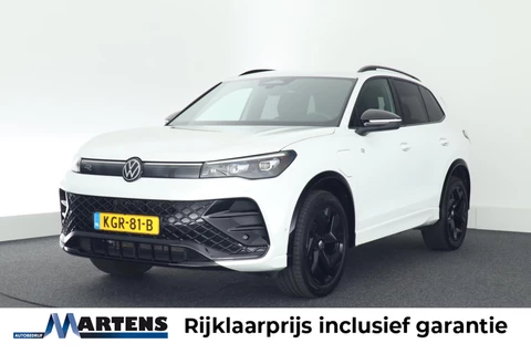 Volkswagen Tiguan 1.5 eHybrid 204pk R-Line Edition Black Style Oryxwit Trekhaak 360Camera Leder Memory Stoel + Stuurverwarming Keyless Navigatie