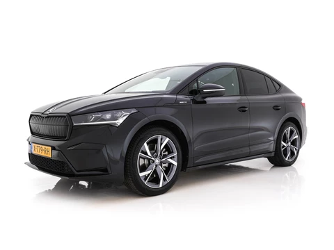 Škoda Enyaq Coupe 85 Sportline [ 3-Fase-11kW] {SOH-95%} (INCL-BTW) Aut. *PANO |  LEATHER-ALCANTARA | FULL-LED | BLINDSPOT | HEATED-SPORTSEATS | CAMERA | KEYLESS | PRIVACY-GLASS | ADAPTIVE-CRUISE | SHIFTPADDLES | TOWBAR | 20''ALU*