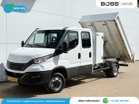 Iveco Daily 35C16 3.0 Dubbele Cabine Kipper Dubbellucht 3,5t Trekhaak 6 Stoelen Airco Cruise Control Benne Tipper