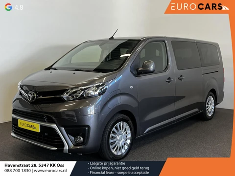 Toyota PROACE Electric Shuttle Long Extra Range Cool 75 kWh 9persoons PERSONENBUS Navigatie Apple Carplay/Android Auto Parkeersensoren Cruise Control Lichtmetalen velgen Getinte ramen Airco