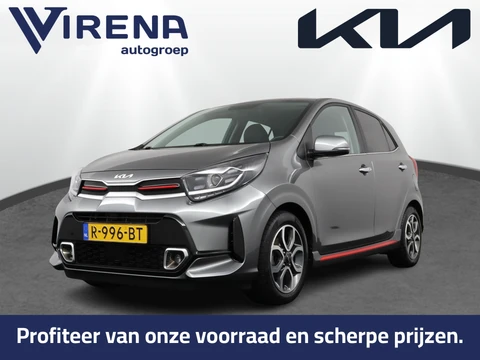 Kia Picanto 1.0 DPi GT-Line - Fietsendragerhaak - Climate Control - Apple Carplay / Android Auto - Lederen bekleding - Fabrieksgarantie tot 07-2029