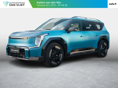 Kia EV9 Launch Edition GT-Line AWD 99.8 kWh | Speciale kleur | 7-Pers. | 21" | Head-Up | Stoel-/Stuurverwarming | Premium Audio | Schuif-/kanteldak | Adapt. Cruise | Matte blauw
