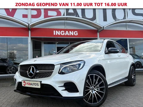 Mercedes-Benz GLC Coupe GLC COUPE 250 4MATIC AMG-PAKKET 211PK NL-AUTO LEER SCHUIFDAK NAVI CAMERA BURNMEISTER NIGHT-PAKKET