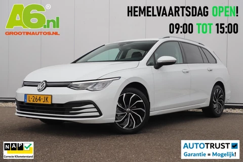 Volkswagen Golf Variant 1.0 eTSI Life Automaat Navigatie Carplay Android Memory Sportstoel Getint Glas 17 inch LMV Sfeerverlichting Adaptive Cruise