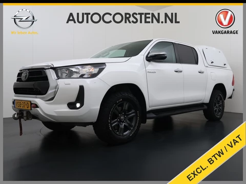 Toyota Hilux 2.4 D-4D 4WD Automaat Double Cab Prof. Lier Canopy Hardtop (Huif) Trekhaak Navi* via Apple Carplay Android Auto Ecc Camera Adap.Cruise Control Lane Assist Inbouw Kasten Bluetooth AWD EURO 6 400Nm 3.500kg Trekvermogen 1e Eigenaar Dealeronderhouden Origineel Nederlandse Auto