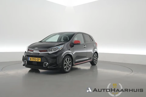 Kia Picanto 1.0 DPi GT-Line | Rijklaar! | Cruise | Camera | Leder | NAV+App.Connect | Climate | LED | DAB | E-Spiegels | 5-Deurs | Bluetooth | 15'' V