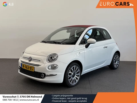 Fiat 500 C 1.2 Star Leder Navigatie Climate Control Parkeer sensoren Digitale Cockpit Cruise control LMV 16"
