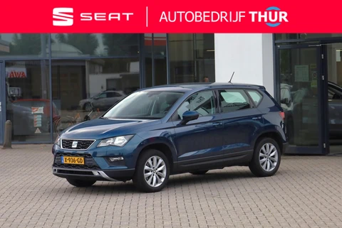 SEAT Ateca 1.4 EcoTSI Style 150PK / 110kW DSG, Door ons onderhouden, verwarmbare voorstoelen, wegklapbare trekhaak, navigatie, Apple Carplay & Android Auto, parkeersensoren achter, cruise control, multifunctioneel lederen stuurwiel, elektrisch verstel-, verwarm- en inklapbare buitenspiegels, 17" LMV met 4 seizoenenbanden, 2-zone climatronic etc.