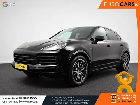 Porsche Cayenne Coupé 3.0 E-Hybrid 462pk Platinum Edition DEMO! Luchtvering Leder Panoramadak Camera Navigatie Elektrisch bedienbare achterklep Apple Carplay/ Android Auto Sfeerverlichting Cruise control