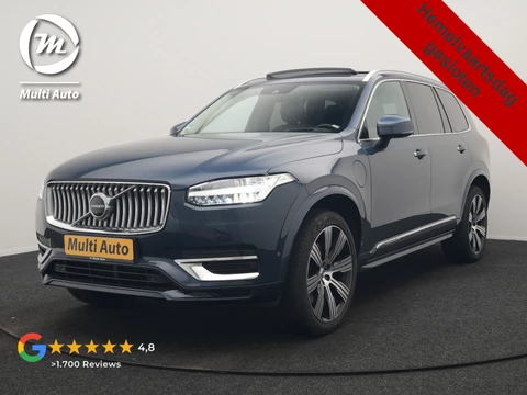 Volvo XC90 T8 Recharge AWD Inscription PHEV 395pk Dealer O.H | Panodak | Head Up | Adaptive Cruise | Lederen Sportstoelen Memory & Verwarmd | Harman / Kardon | 360 Camera | Blis | Apple Carplay | Keyless | Navigatie | Virtual | 21" L.M | DAB | Plug In Hybrid |