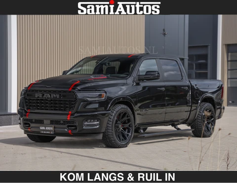 Dodge Ram Pick-Up LIMITED H.O 540PK | Massage + Full Option | De Meest Luxe en Volle in zijn Klasse | Comfortabele Dubbele Cabine met Royale 5 Zitplaatsen | BPM vrij | Nu Leverbaar uit Voorraad | Voorraad Nr 2326 - 5169 | De specialist in Amerikaanse pick‑ups in Nederland en Europa.
