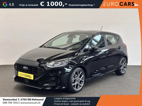 Ford Fiesta 1.0 EcoBoost Hybrid ST-Line Facelift! Airco ECC Navi Carplay PDC + Camera Achter LM Velgen 17" Full LED Keyless Stoel/Stuurwielverwarming