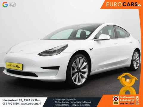 Tesla Model 3 Standard RWD Plus 60 kWh SOH 86% Panorama dak Navigatie Leder Parkeersensoren Camera 19" Sport Wheels