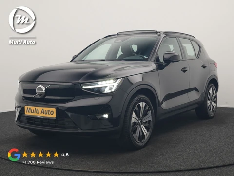 Volvo XC40 Recharge Ultimate 69 kWh 232pk Dealer O.H | Trekhaak Af Fabriek | Panodak | 360 Camera | Adaptive Cruise | Harman / Kardon | Alcantara Sportstoelen Memory & Verwarmd | BLIS | Keyless | Apple Carplay | Pilot Assist | Stuurverwarming | Google Assistant & Maps | Navigatie | DAB | 19"L.M |