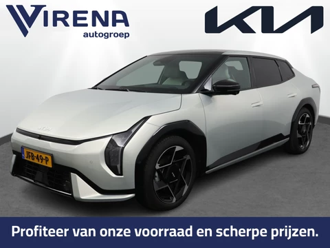 Kia EV4 Fastback GT-PlusLine 81.4 kWh - Stoelverwarming/ventilatie - Glazen Schuif-/kanteldak - Elektrisch verstelbare voorstoelen - Dodehoekcamera - Head-up display Fabrieksgarantie tot 03-09-2032