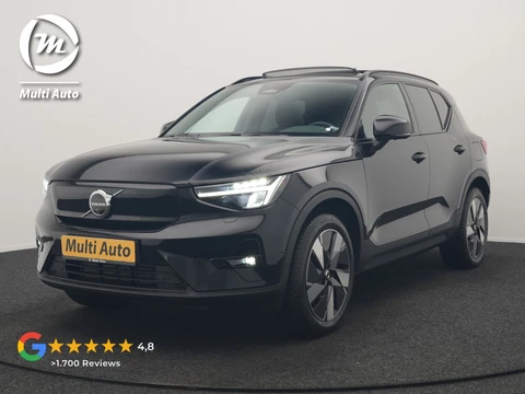 Volvo XC40 Single Motor Extended Range Ultimate 82 kWh 252pk Dealer O.H. | Panodak | Adaptive Cruise | 360 Camera | Harman / Kardon | Warmtepomp | Sportstoelen Memory & Verwarmd | Google Assistent | Keyless | Blis | Stuur Verwarmd | Apple Carplay | DAB | 19"L.M |
