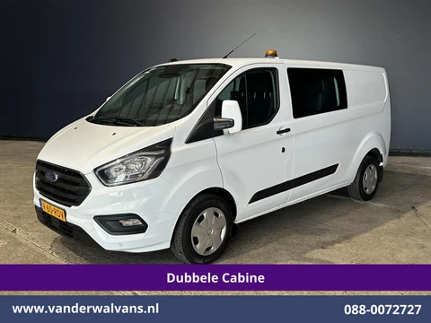 Ford Transit Custom 2.0 TDCI 130pk L2H1 Dubbele Cabine Euro6 Airco | 5-Zits | Camera | LED | Cruisecontrol, Trekhaak, Stoelverwarming, Verwarmde voorruit, Parkeersensoren, tachograaf