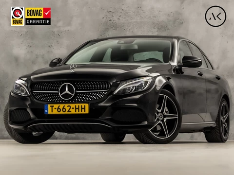Mercedes-Benz C-Klasse 200 Sport 184Pk Automaat (GROOT NAVI, DIAMOND GRILL, LEDER, STOELVERWARMING, ELEK SPORTSTOELEN, LED KOPLAMPEN, NIEUWE APK, NIEUWSTAAT)