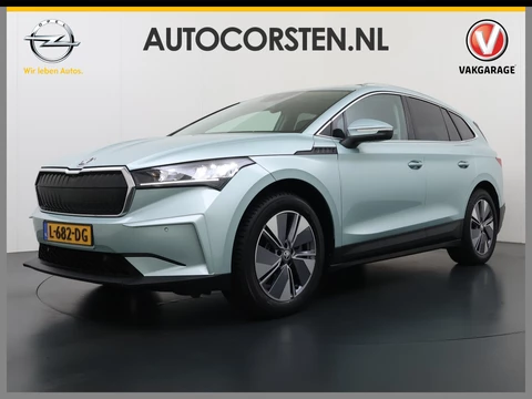 Škoda Enyaq iV 80 SOH 90% Panoramadak 3-Zone Ecc Adap.Cruise Camera Navi Apple Carplay Android Auto Pdc Stoel+Stuurverwarming Lmv Led Privacy Glas Keyless advanced Dodehoek detectie File assistent Verkeersbord detectie 1e Eigenaar Dealeronderhouden Origineel Nederlandse Auto