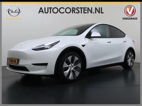 Tesla Model Y RWD 300PK LFP Accu SOH 92,5% Trekhaak Warmtepomp Leder Navi Ecc Adap.Cruise Panoramadak Camera's Stuur+Stoelverwarming Led Traffic-Aware Cruise Control Toybox Elek.Achterklep 1.600KG Trekgewicht 1e Eigenaar Origineel Nederlandse Auto