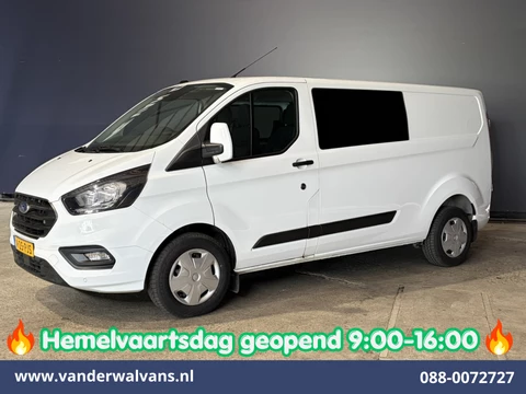Ford Transit Custom 2.0 TDCI 131pk L2H1 Dubbele Cabine Euro6 Airco | 6-Zits | Cruisecontrol | 2550kg Trekhaak Verwarmde voorruit, Parkeersensoren