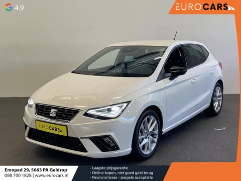 SEAT Ibiza 1.0 110pk TSI DSG FR | DEMO ! | Climate control Cruise control LED Voorstoelen verwarmd Parkeersensoren Navigatie Apple Carplay/ Android Auto